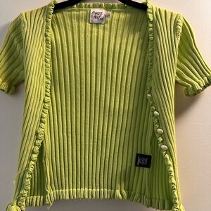 Frances Alley Lime Green Cardigan